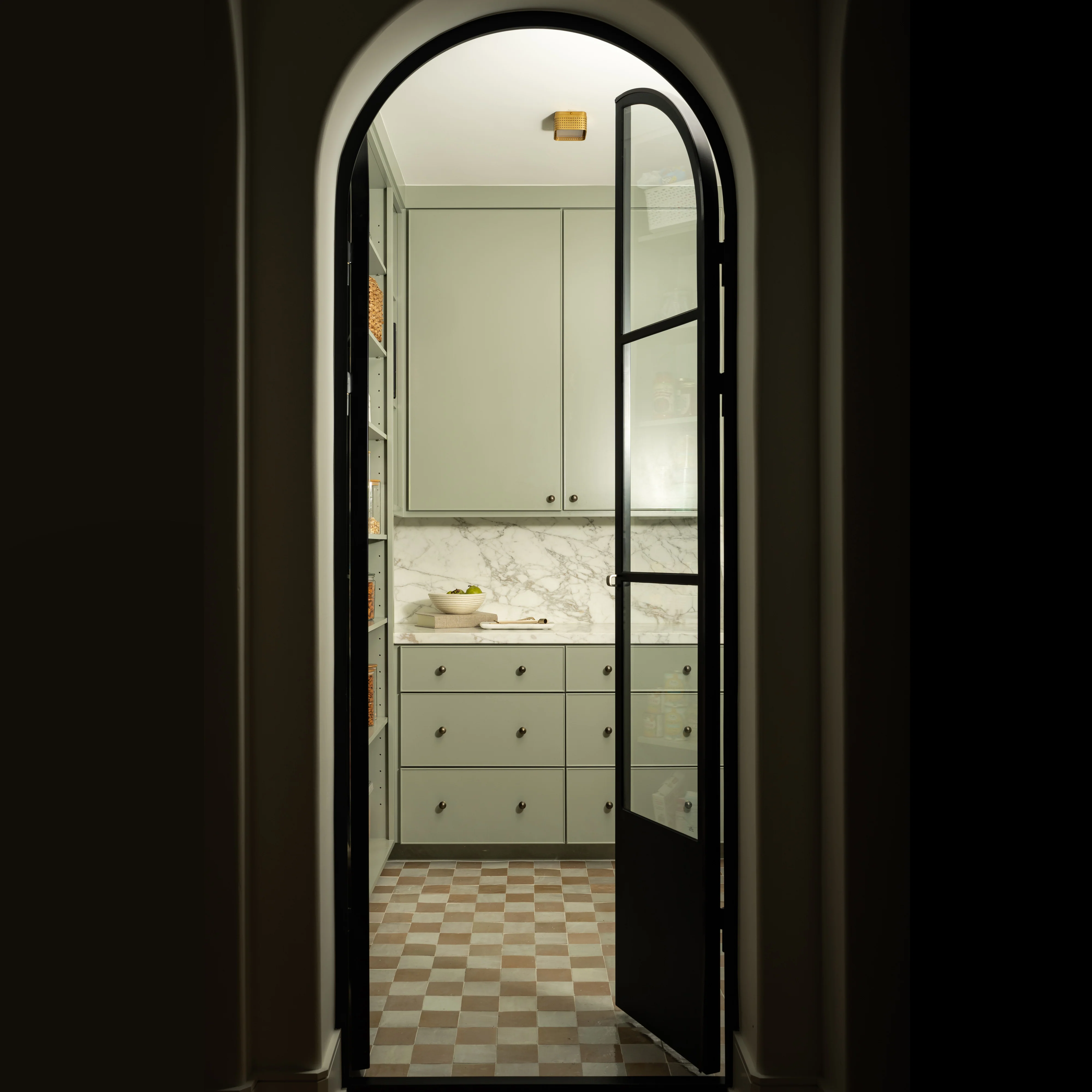 Air Pantry with Kickplate - Double Full Arch in Angeles Green - Image 2