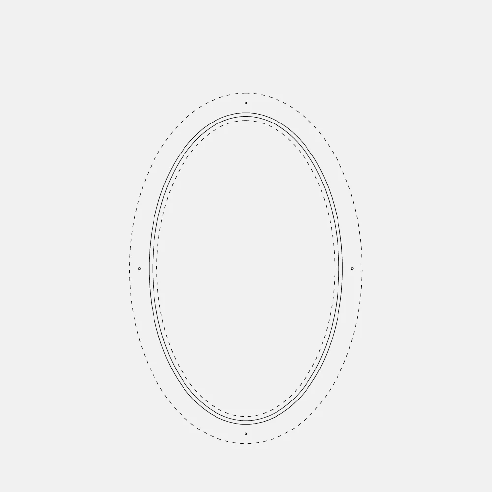 Air Window 0V 0H - Fixed Oval