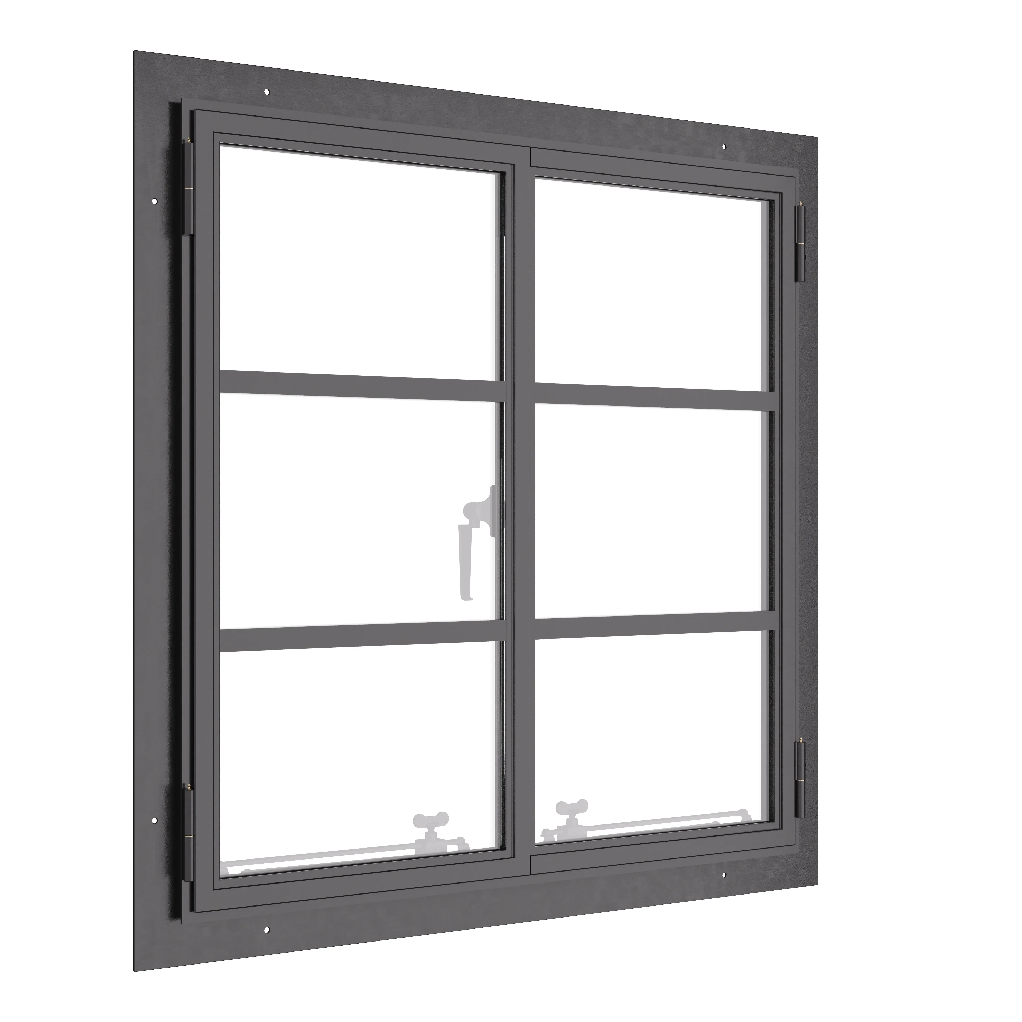 Air Window 0V 2H with Thermal Break - Double Casement Square - Image 4
