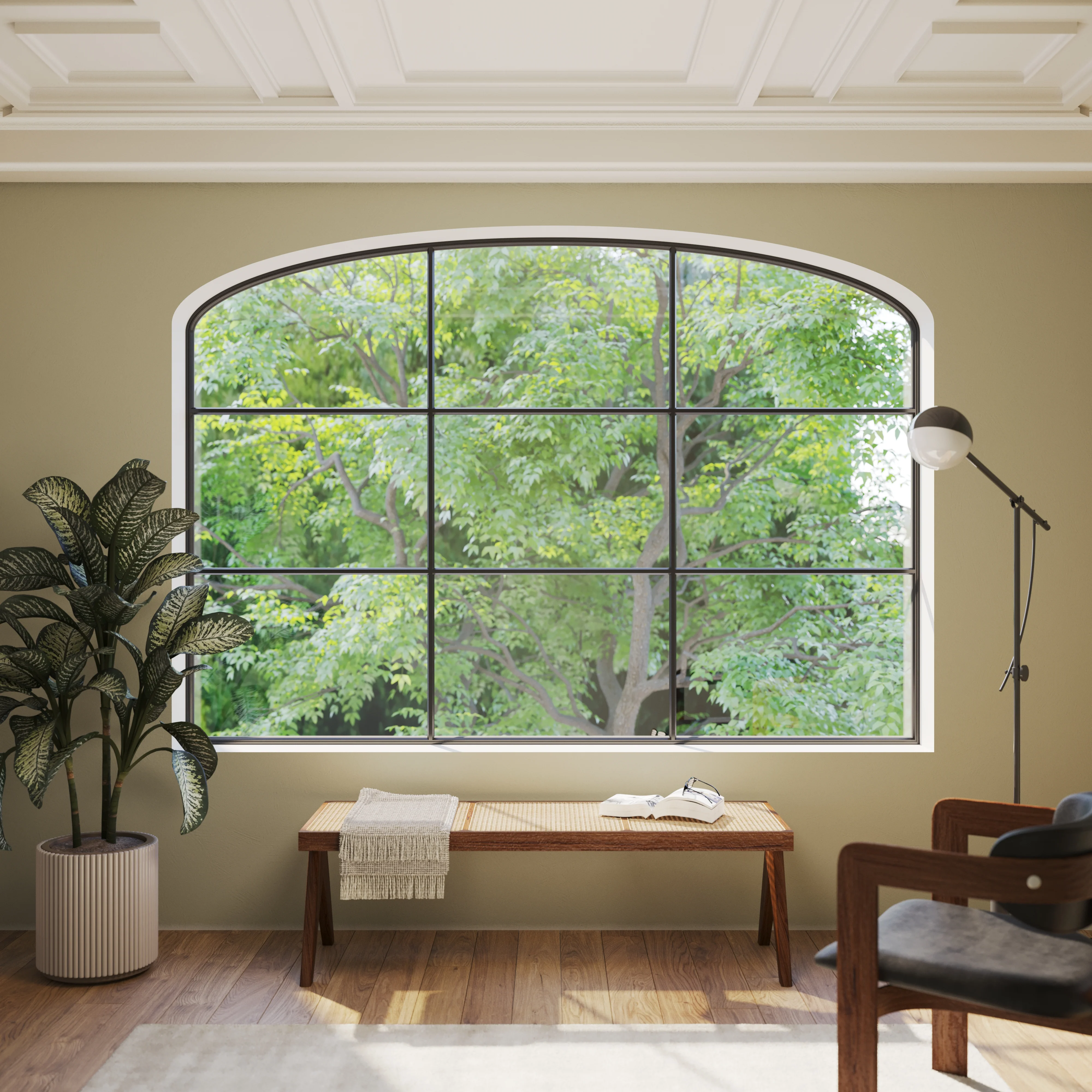 Air Window - Wide Fixed Landscape with Mini Arch Top | Customize - Image 2