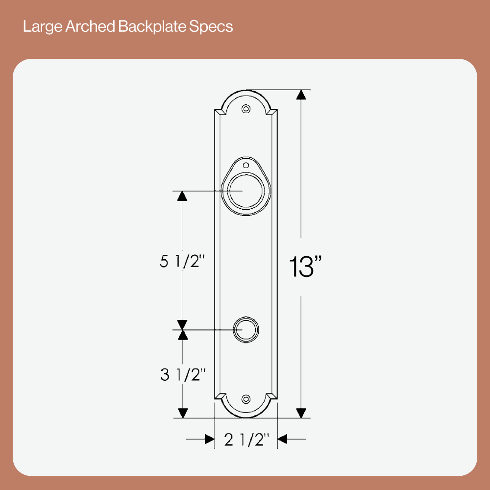 Large Arched Entry Hardware | Made to Order - Image 4