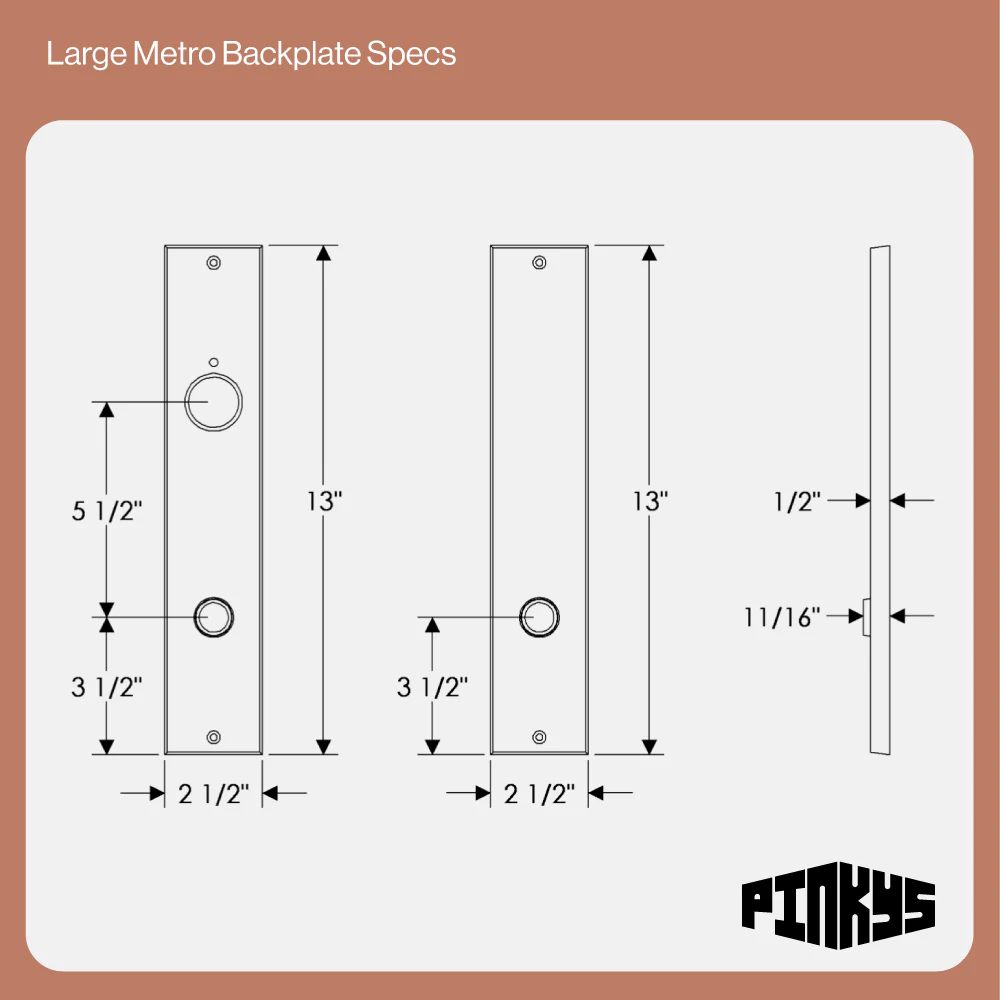 Large Metro Entry Hardware | Made to Order - Image 4