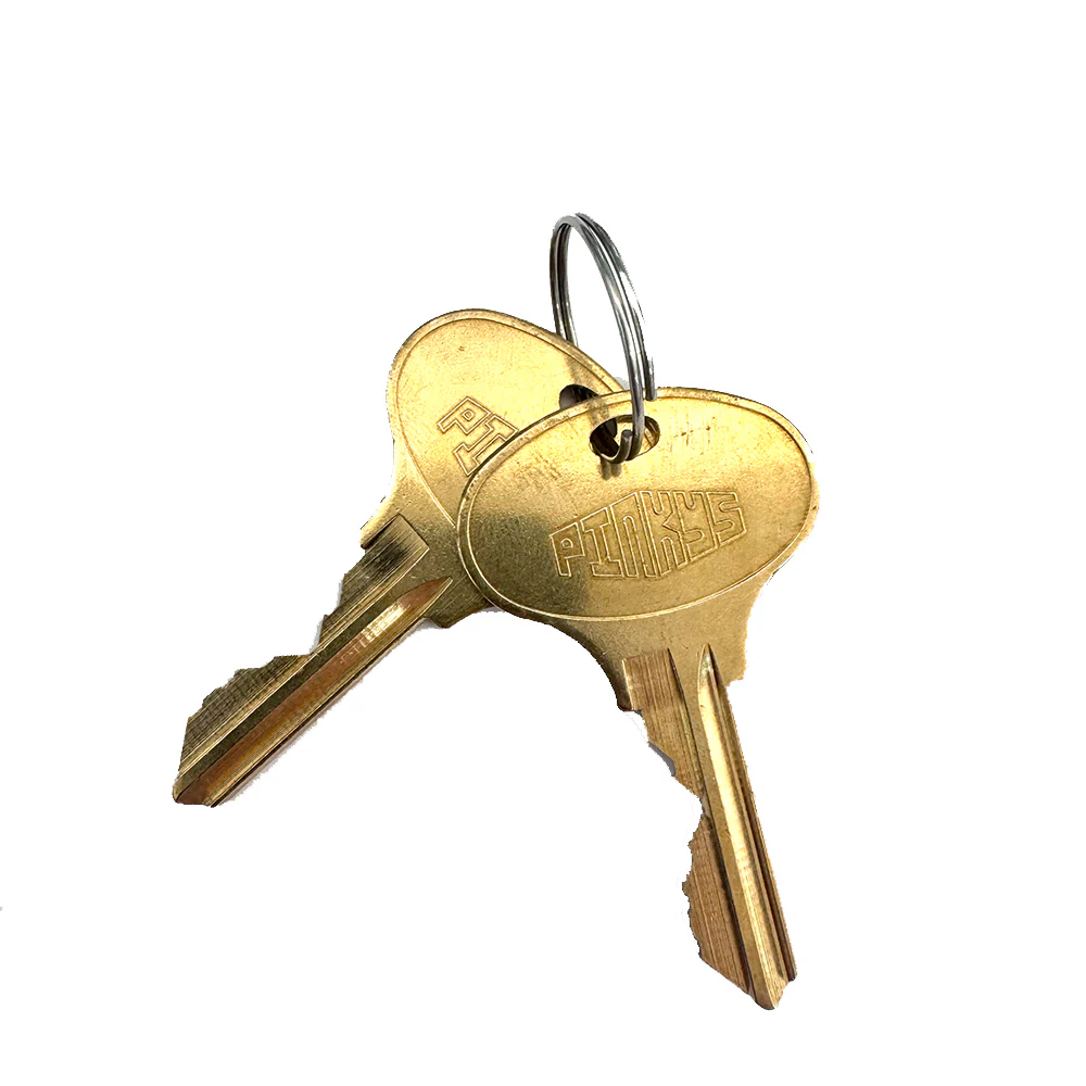 Schlage Key-Way Cylinder in Brass - PINKYS Key-In Lever - Image 4